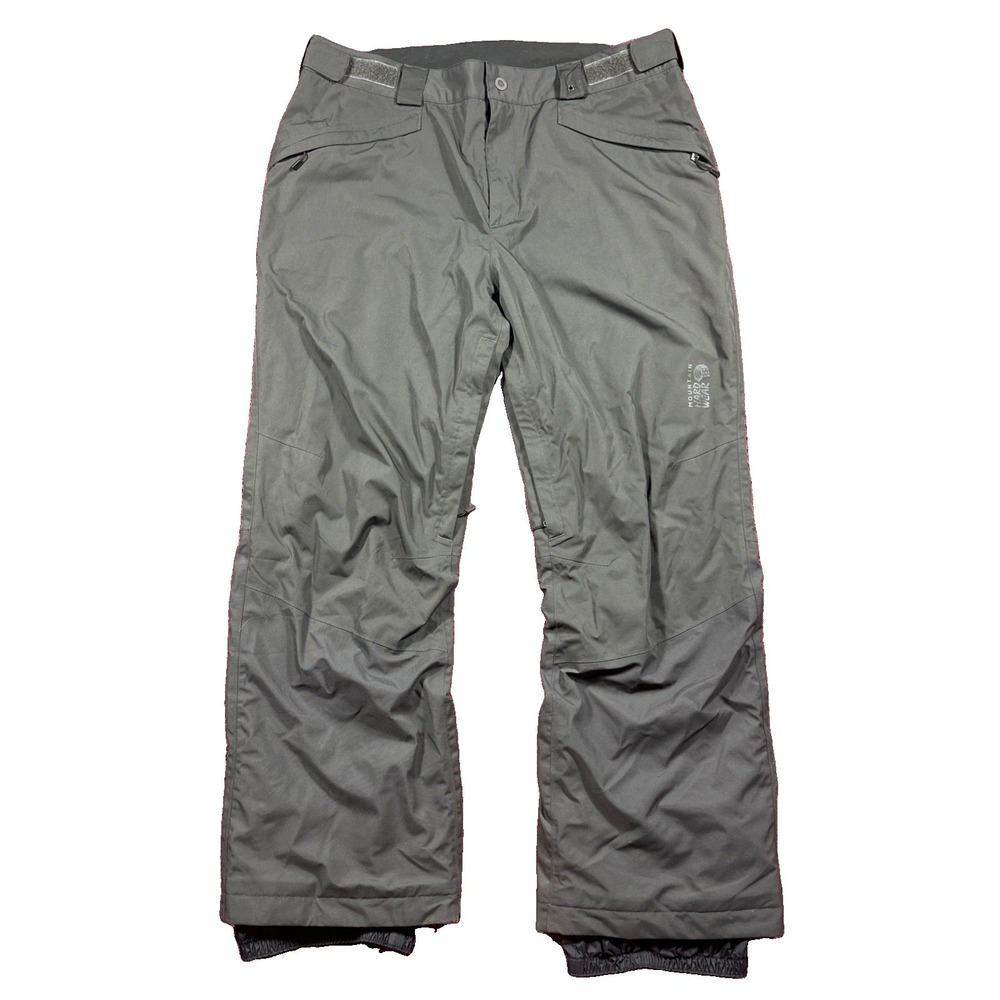 Mountain Hardwear Gray Insulated Ski Snowboard Pant Recco Tech Mens XL TG